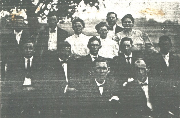 Back Row: Joshua,  Herman,  Mary,  Nancy,  ZachII,  Alice  Middle Row:  John B,  Egbert,  Hugh,  Leroy,  Arthur,  Front Row: Hiram, Robert